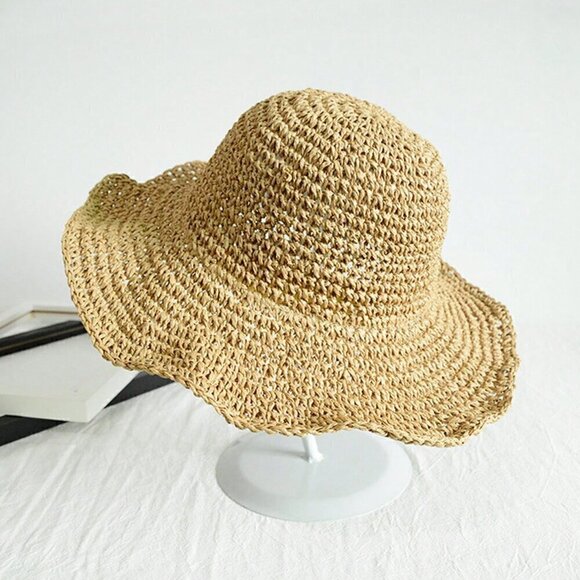 Boho Women's Handmade Woven Sun Hat - Picture 4 of 4
